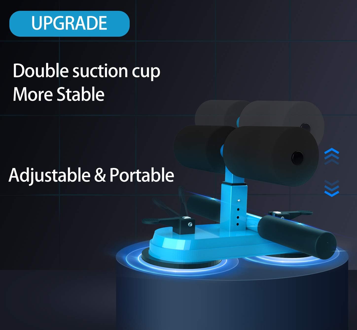 AERLANG Sit Up Bar for Floor, Upgraded Portable Sit Up Assistant Device Abdomen Exerciser with 2 Suction Cups, Adjustable Self-Suction Sit Up Bar, Household Fitness Equipment for Body Building : Sports & Outdoors