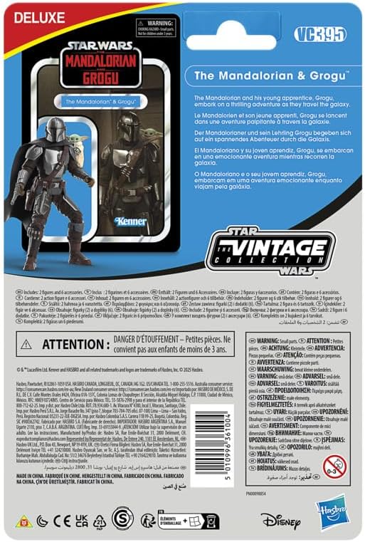 Hasbro The Vintage Collection, Il Mandaloriano e Grogu, action figure deluxe collezionabile ispirata al film The Mandalorian & Grogu, da 9,5 cm — foto 3 di 8