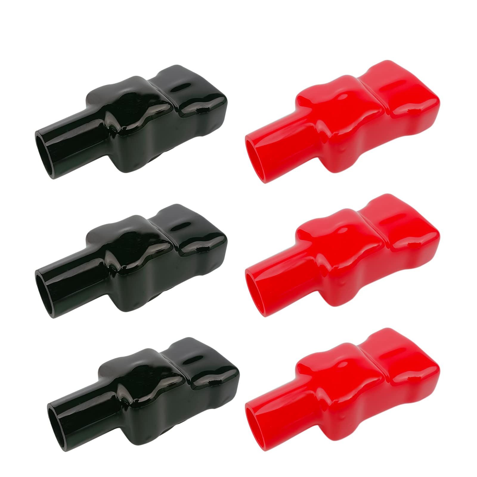 6-Piece Battery Terminal Covers - Red & Black PVC Insulating Protector Caps For Car, Boat, Motorcycle - View #13