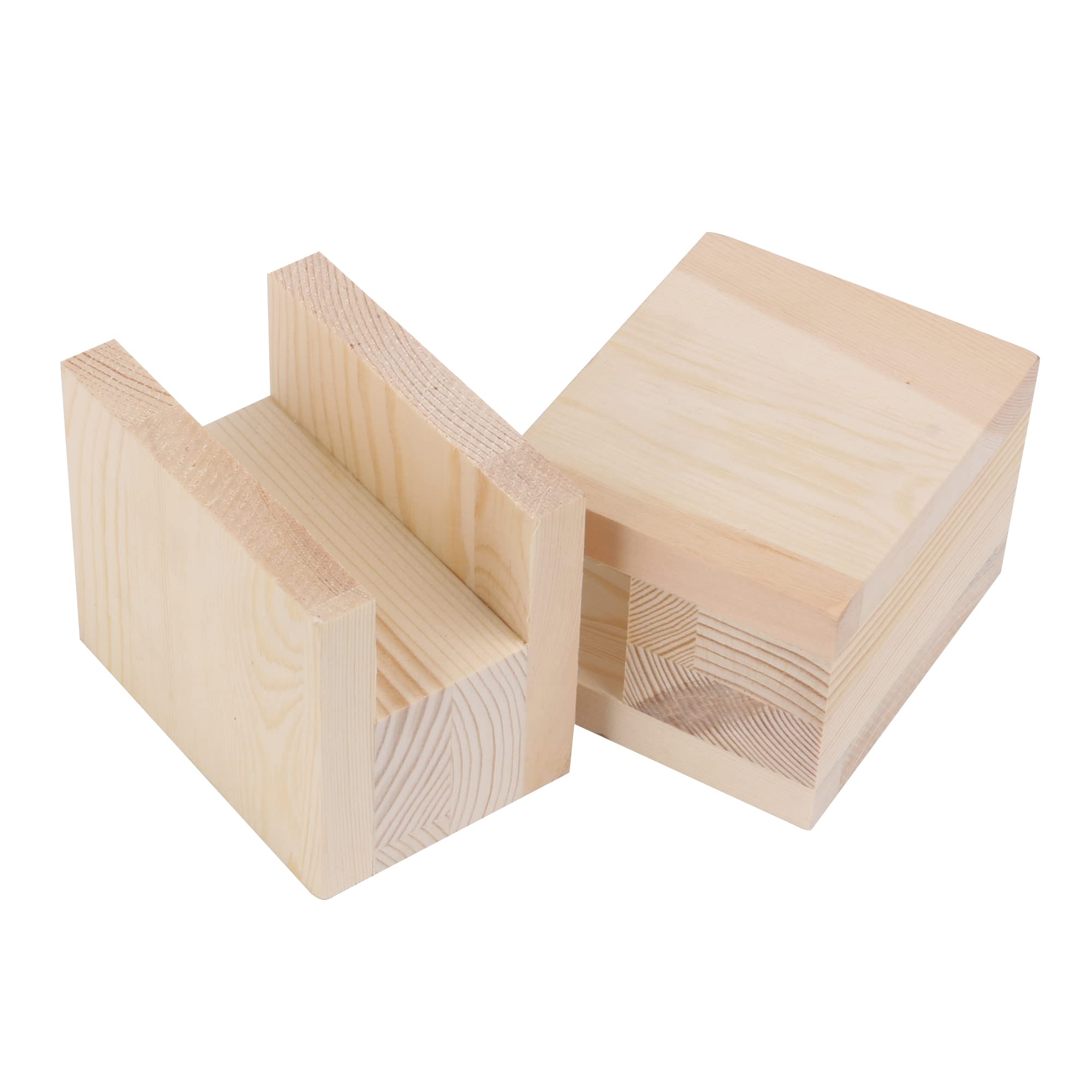 4PCS Bed Furniture Risers Heavy Duty Wood Risers for Sofa Table and Chair (10cmx5cmx4cm)
