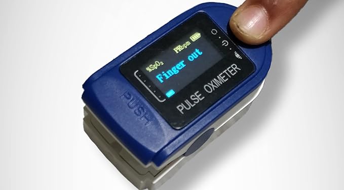 Tamizhanda P-01 Pulse Oximeter - Blue.