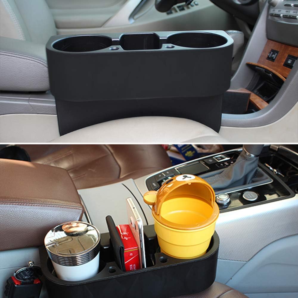 Heart Horse Cup Holder Portable Multifunction Vehicle Seat Cup Cell Phone Drinks Holder Box Car Interior Organizer (Black): Automotive