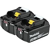 Makita BL1840B-2 18V LXT Lithium-Ion 4.0Ah Battery Twin Pack, Black