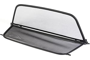 Wind Deflector for BMW E88 (2008-2014) - Foldable - with Quick Release Fastener - Black | Windstop | Wind Blocker