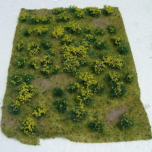 JTT Flowering Meadow, Yellow 5x7" Sheet JTT95605