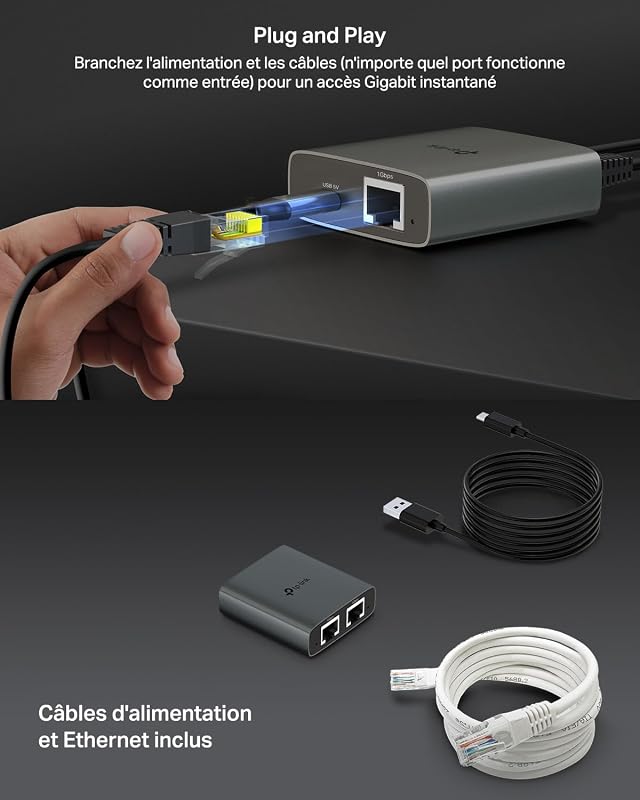 Switch Ethernet Gigabit 2 Ports RJ45, EH210