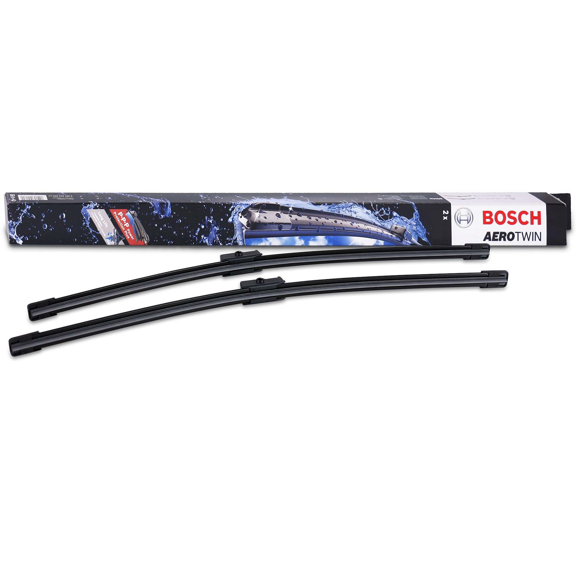 Bosch Wiper Blade Aerotwin A925S, Length: 530mm/530mm – Set of Front Wiper Blades - Only for Left-Hand Drive (EU)
