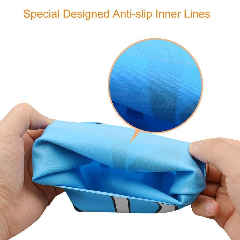 AmeiTech Kids Swim Cap,Cute Design Kids Fun Silicone Swim Caps - Swim Goggles with Nose Clip and Ear Plugs for Boys and Girls - Blue