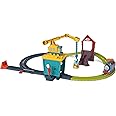 Thomas & Friends Motorized Toy Train Set Fix 'em Up Friends with Carly the Crane, Sandy the Rail Speeder & Thomas for Preschool Kids Ages 3+ Years ​