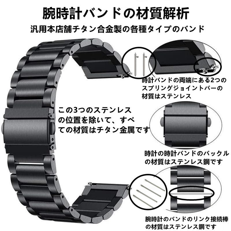Mua [JUSUTEK] 最新 チタン合金スマートウォッチ 時計バンド ベルト16