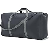 iFARADAY 105L Extra Large Duffel Bag 32.5 inch Lightweight Luggage for Travel-Grey