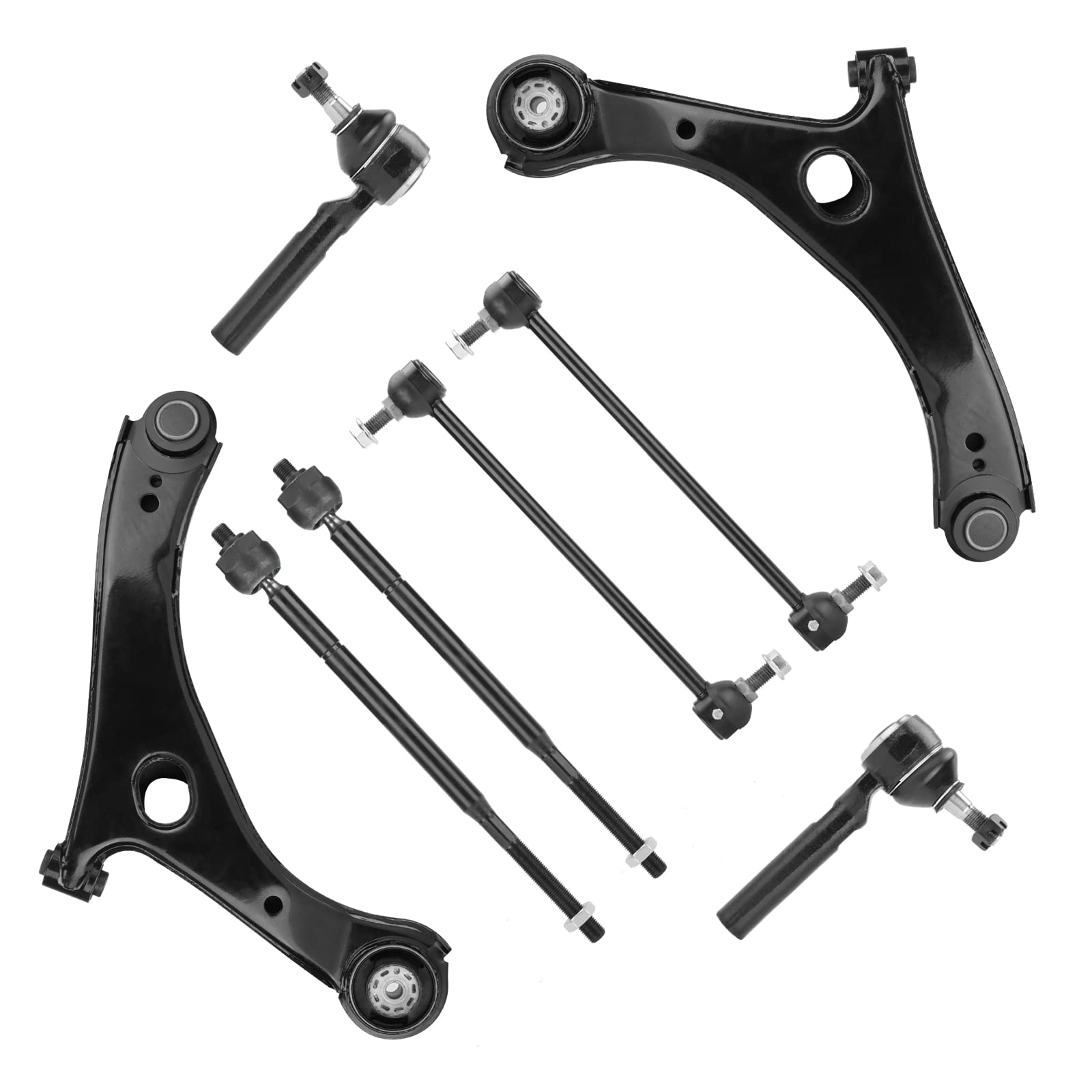 Photo 1 of **. Minor damage ** Front Lower Control Arms w/Ball Joints Tie Rods Sway Bars Replacement Suspension Kit for 2008-2018 Dodge Grand Caravan, 2008-2016 Chrysler Town & Country (8pc)