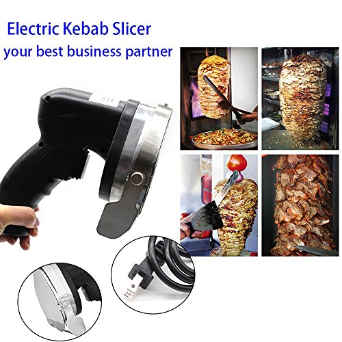 Electric Barbecue Knife, KANING 80W Electric Doner Kebab Slicer Shawarma Gyro Cutter Chicken Carver Machine