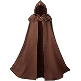 Giftdigger Renaissance Hooded Cloak for Women Men,Adult Medieval Cloak,Vintage Viking Cloak,Halloween Renaissance Costume