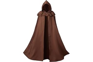 Giftdigger Renaissance Hooded Cloak for Women Men,Adult Medieval Cloak,Vintage Viking Cloak,Halloween Renaissance Costume