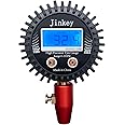 JINKEY Accurate Digital Tire Pressure Gauge (0-255PSI) with Large Easy to Read Glow Dial High Resolution Tire Air Gauge Display Low - High Air Pressure Gauge for Car Trucks Tires