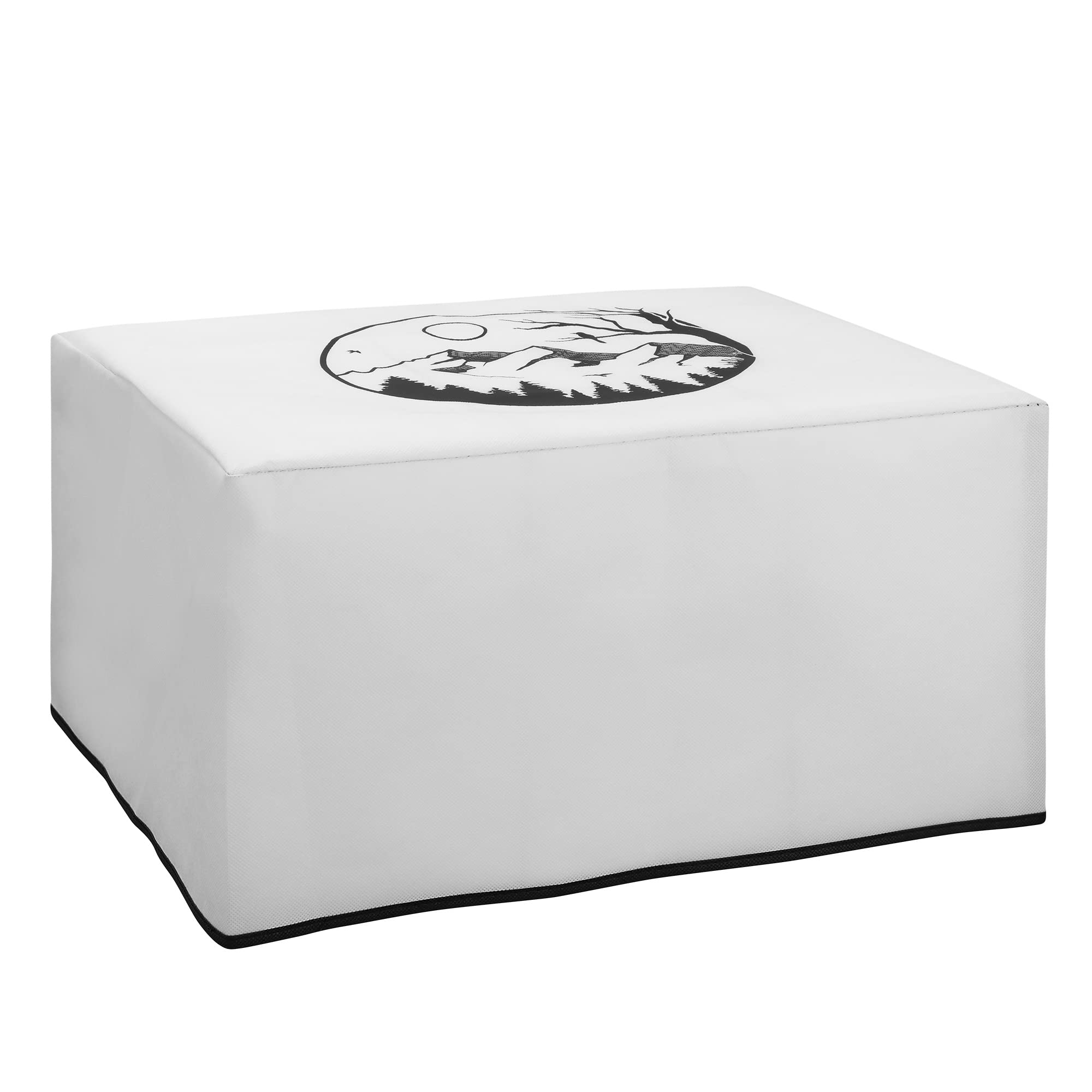 kwmobile Dust Cover Compatible with HP OfficeJet Pro 6000series - Printer Case - Black/White - Relax in mountains