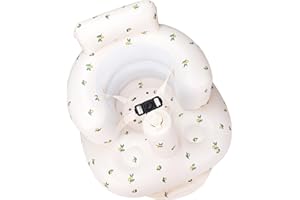 Upgraded AirSwim Inflatable Baby Seat for Babies 3 Months and Up, Inflatable Baby Chair with 3-Point Harness, Summer Toddler 