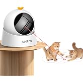 ROJECO Auto Laser Cat Toy,Interactive Cat Toys for Relief Boredom Indoor | Magnetic Base/Random Motion Track/Laser Safe for P