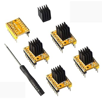 Amazon Com Eryone Tmc2208 V1 2 3d Printer Stepper Motor Driver Module With Heat Sink Screwdriver For Mother Boards Reprap Mks Prusa And More 5pcs Pack Industrial Scientific