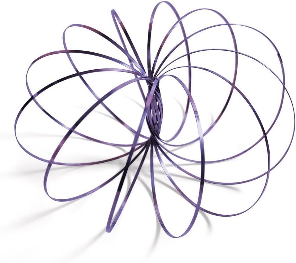 Flow Ring Kinetic Spring Toy,Multi Sensory Interactive 3D Shape Magic Ring for Kids and Adults (Purple)
