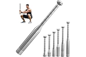 Motion Space Adjustable Macebell Clubbell for Strength Training, 6/8-in-1 Premium Steel Indian Club for Full Body, Muscles, Shoulder, Grips & Forearms Workouts to Stretching
