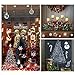 NICEXMAS 78PCS Christmas Window Clings Snowflake Santa Claus Window Stickers Merry Christmas Holiday Party Supplies Decor for Windows Glass Doors