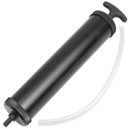 Ölabsaugpumpe | 500 ml Volumen | 300 mm Schlauchlänge | Ölumfüllpumpe Handpumpe Flüssigkeitspumpe Saugpumpe Absaugpumpe