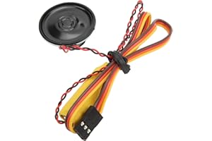 equlup 90dB RC Mini Speaker, 30mm/1.18in Horn Diameter Sound Group 3 Mode Simulation Manual Remote Control Universal Siren Trumpet for 1/8 1/10 RC Vehicles