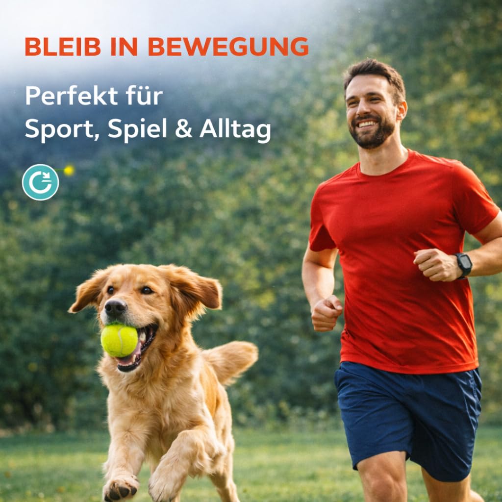 ATHLEJOY 6X Tennisbälle- gelb für Training & Wettkampf mit Tragetasche für Tennis - Hunde - Waschmaschine 4