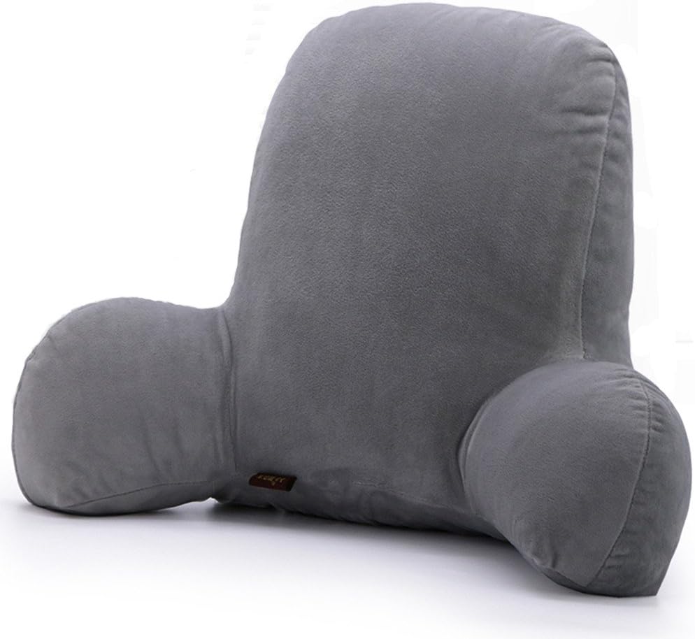 Evfun Lumbar Support Pillow, Lower Back Support Cushions for Home Office Chairs Car Seat(Grey)