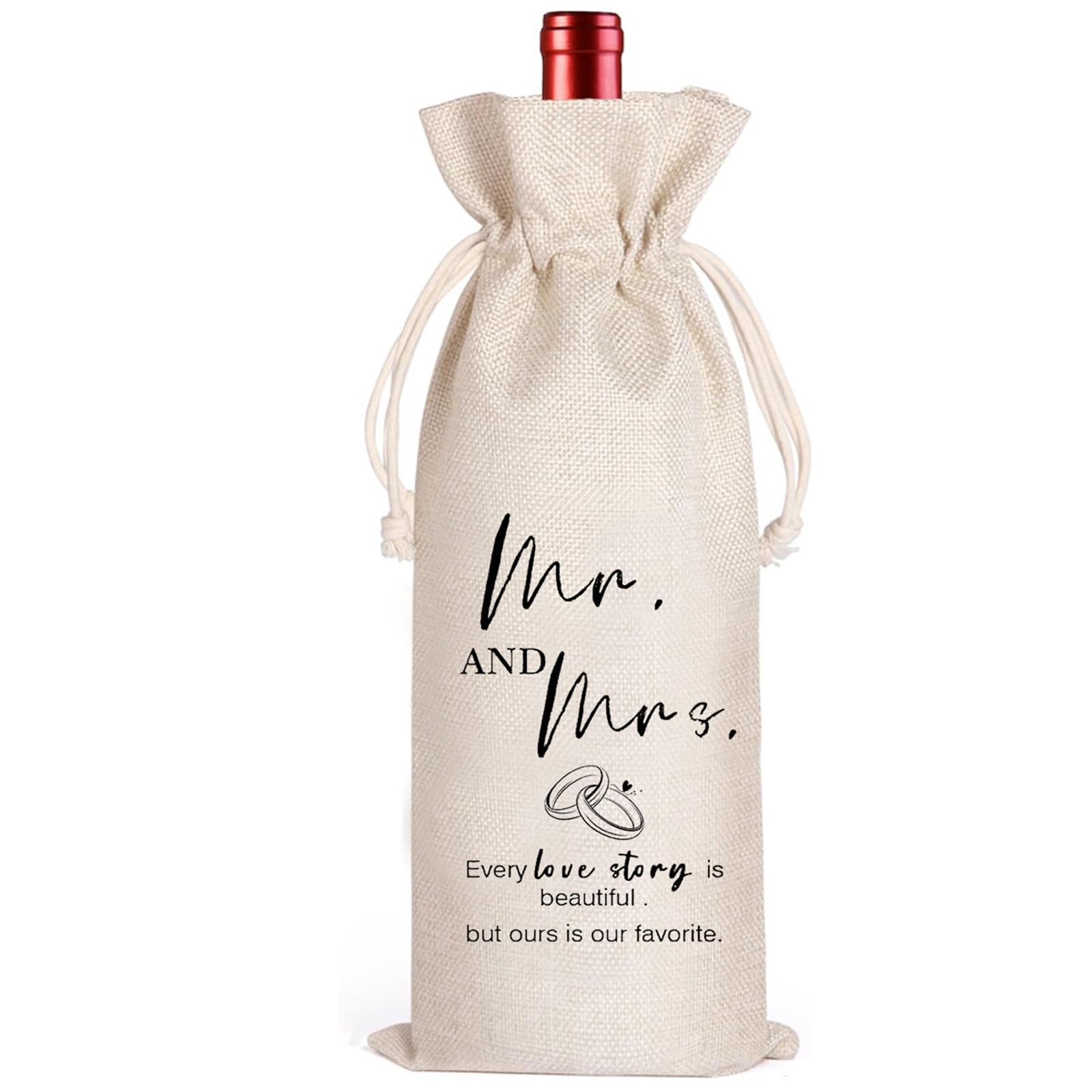 Photo 1 of Wine Goody bag Suitable As A Present For Friends Family Colleagues For Occasions Like Engagement Wedding And Date Present Pairs Well With Planning A wedding Cheers To A Lifetime Of Love (Love Story)