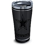 Tervis Triple Walled Tervis NFL Dallas Cowboys Insulated Tumbler Cup Keeps Drinks Cold & Hot, 20oz - Stainless Steel, Blackout