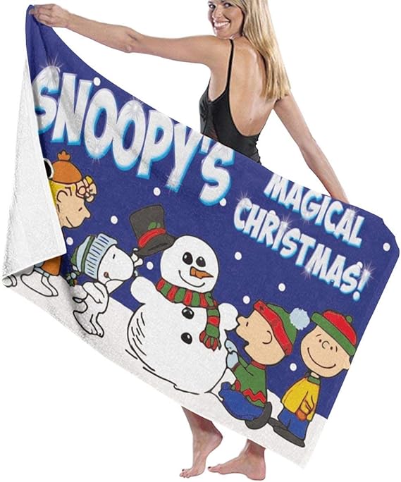 Snoopy's Magical Christmas Fast Dry Highly Absorbent Multipurpose Use