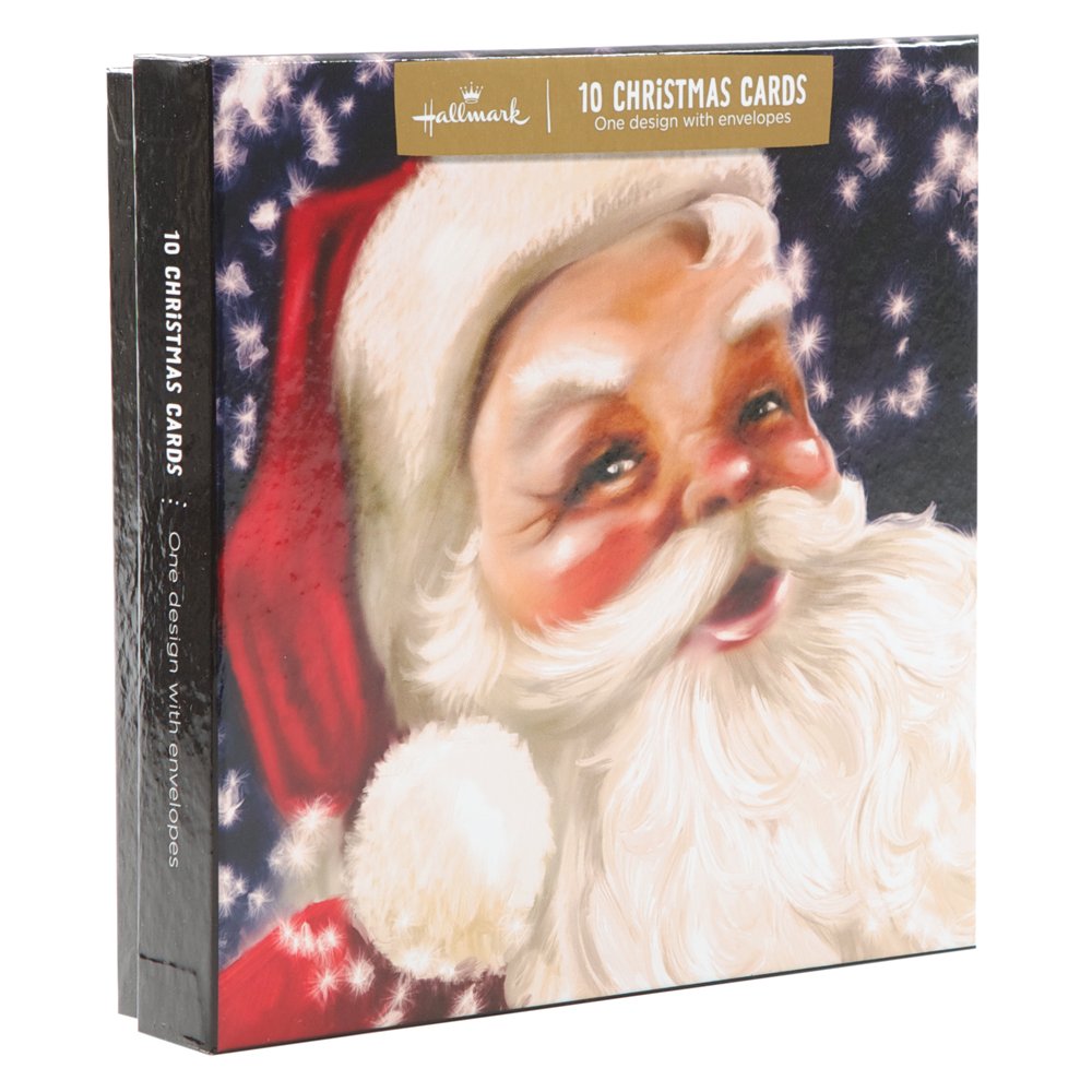 Hallmark Anyone Traditional Gallery High Glossy Design Boxed Christmas Card (Pack of 10)