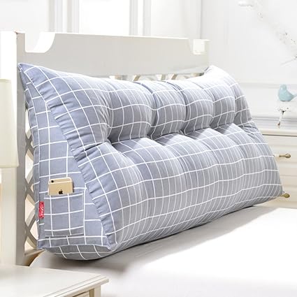 Bolster Cushion Bed Cushion Removable Washable Reading Pillow Back