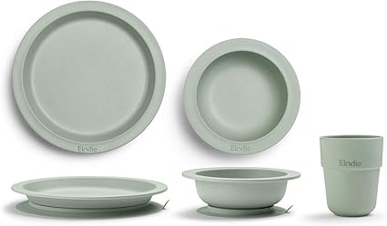 Amazon Elodie エロディ ディナーセット ベビー食器 3点セット テーブルウェアセット 離乳食 お食い初め 北欧 Dinner Set Mineral Green ベビー食器セット ベビー マタニティ 通販