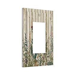 Vintage Wild Flowers Botanical Green Leaves Plants