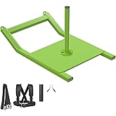 Kipika Weight Sled, Workout Sled, Fitness Strength Training Sled, Speed Training Sled for Athletic Exercise, Speed Improvement, Easily Through Obstacles, Suitable for 1" &amp; 2" Weight Plate