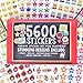 Josephine on Caffeine Teacher Stickers for Kids- Bulk Teacher Supplies Value Pack 5600 Reward Stickers Classroom Supplies School Supplies for Teachers