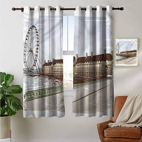 Petpany Blackout Curtains London Buckingham Palace Art For