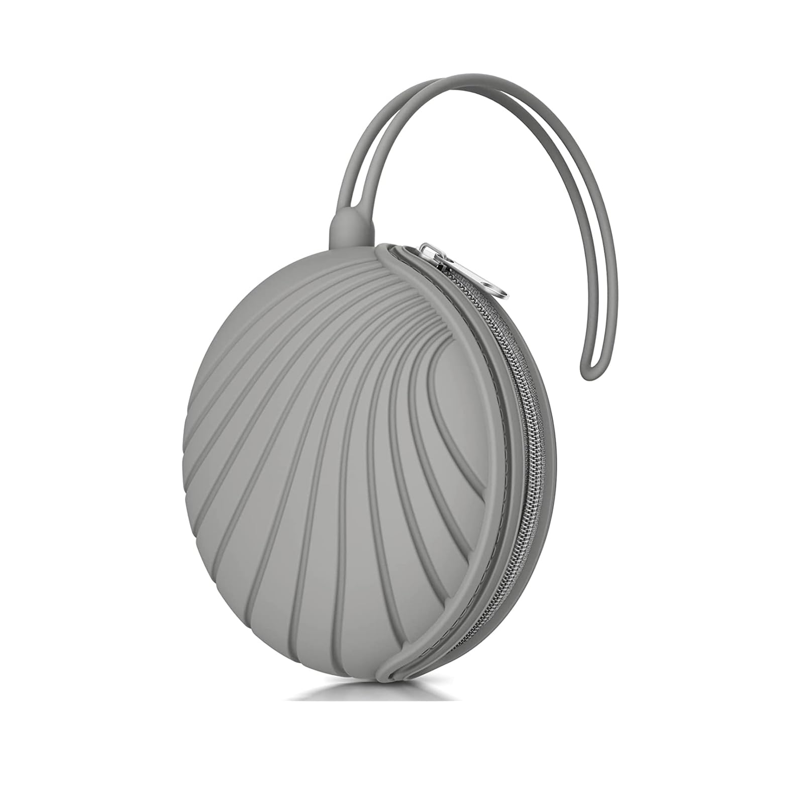 Smlpuame Dummy Holder Case Set,BPA Free Silicone Pacifier Holder Pod,Dummy Storage Box,Portable Soother Pods for Baby Nappy Changing Bag Stroller,Travel,Home,Easy to Clean(Grey)