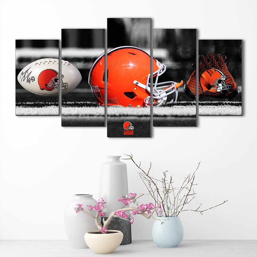 Oil Painting Hd Print Wall Decor Art On Canvas Cleveland Browns