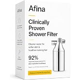 Afina Chrome High Pressure Revitalizing Shower Filter - Filter Out Chlorine | Reduces Dry Itchy Skin, Dandruff &amp; Flaky Scalp; Improves Skin, Hair &amp; Nails
