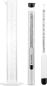 Thermometer World Alcohol Spirit Meter 0-100% with 100ml Jar view 1