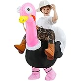 JOYBRO Inflatable Ostrich Costume, Funny Ride on Ostrich Suit, Air Blow up Costumes for Halloween, Christmas, Themed Parties