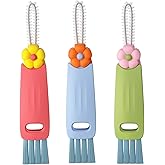 3 Pack 3-in-1 Cup Lid Cleaning Brush Set, Multifunctional Crevice Cleaner Tool for Bottle Gaps, Straw & Sealed Lid, Portable 