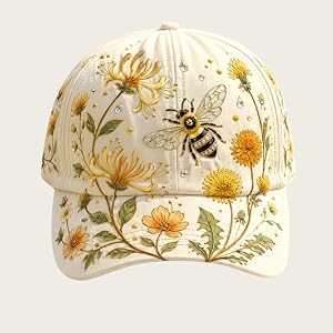 The Garden Morning 2026 Floral Print Baseball Cap, Lightweight Breathable Casual Sun Hat, Adjustable Hat Outdoor Daily Wear