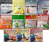 New! ICE CHIPS CANDY Resealable Pouch Assortment - Contains 11 Flavors!
