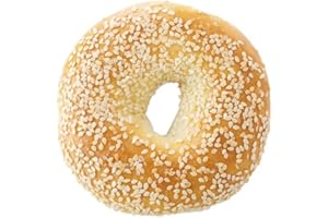 Elie's Sesame Bagels - 6 packs of 4 bagels per pack - 24 total bagels - NOT GLUTEN FREE, 1 Count